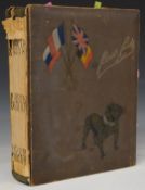 WW1 and later postcard album of cards relating to Aldershot, multiple military subjects, Northern