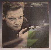The Zoot Simms Quintet - Zoot (RLP 12-228) record appears EX, with some wear to cover