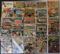 Sixty-seven Silver and Bronze age comics, mainly Marvel and DC, titles include Werewolf By Night,