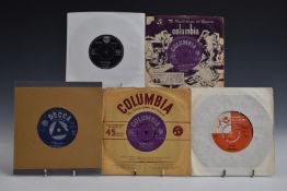 Approximately 350 singles mostly late 1950s early 1960s