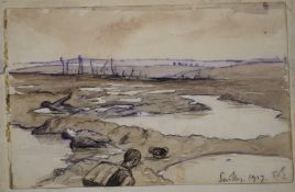 Theodore Howard Somervell, OBE FRCS (British 1890-1975) personal watercolour and pencil sketchbook