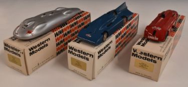 Three Western Models 1:43 scale diecast model vehicles 1927 Sunbeam 1000 HP Record Car WMS 23,