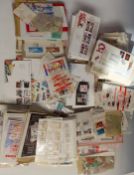 A large quantity of first day covers, Channel Islands, UK, Isle of Man, Gibraltar, stamp booklet,