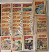 Over one hundred and fifty issues of Hornet Comic 1964-75 together with thirty Hostpur Comics.