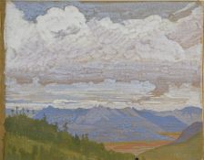 Theodore Howard Somervell, OBE, FRCS (British 1890-1975) personal sketchbook of approximately