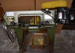 Warco metal cutting bandsaw model RF 115 and extra blades to suit