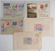Germany covers including 1936 Erwin Hanekes cover, 1936 Olympic sheetlets covers x2