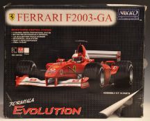 Ferrari F2003-GA 1:10 scale radio controlled car by Nikko in original box.