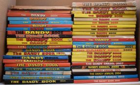 Forty-three Dandy annuals dating from 1954 onwards