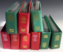 Nine first day cover albums, 1970s-1990s, mostly GB but some Canada