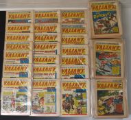 A large collection of Valiant comics together with reference guide.
