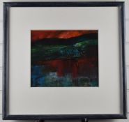 Gwilym John Blockley RI PPPS NEAC RWA (British 1921-2002) acrylic 'Brecon Beacons' abstract