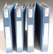 Four large format first day covers albums including GB 1968-1982 in two albums, another Jersey,