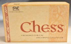 Studio Anne Carlton White Tower chess set, Henry VIII and his wives, in original box