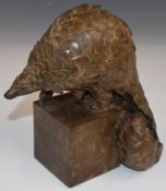 Pangolin Editions / Designs 'Ground Pangolin Maquette' limited edition 1/100 bonze figure of a