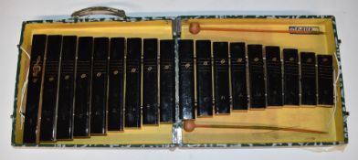 Porter folding xylophone, in carry case