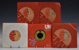 Approximately 190 UK issue 1970s and 1980s Soul / Funk / Disco singles including Ice Cube,