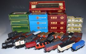 Over 50 Wrenn, AIrfix, Relica Railways and similar 00 gauge model railway wagons, some in original