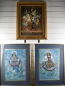 Donato Forte pair of mid 20thC Italian watercolour studies of dancers, signed and titled lower left,