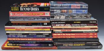 Over forty Star-Trek related books and annuals including works by William Shatner, George Takei