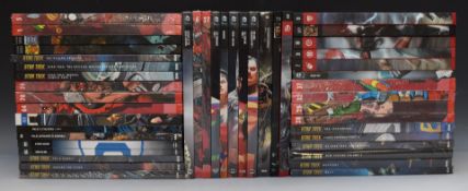 Forty-five hardback graphic novels by Marvel, DC and IDW, including Batman, Deadpool, Superman and