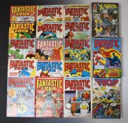 Fifty-seven Marvel UK comics including 'The Complete Fantastic Four' issue #1 and a full set of '