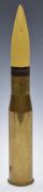 WW2 37mm shell with projectile, dated 1942, H34cm
