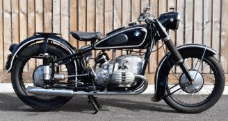 1951 BMW R51/3 motorbike, transferable registration number WMK 599 with V5c, purchased by the vendor