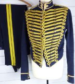 British Army Royal Gloucestershire Hussars other ranks full dress jacket of blue cloth, with