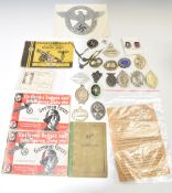 Small collection of replica German Nazi metal badges including Zeppelin, U Boat etc