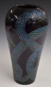Dennis Chinaworks limited edition 1/30 large vase decorated in the Coiled Snake pattern, Sally