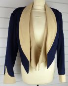 British Army Royal Gloucestershire Hussars officer's mess jacket in blue and buff cloth with crimson