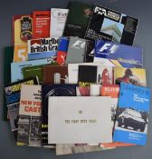 1950s and later motor car racing programmes to include Silverstone, mostly circa 1970s but some