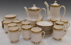 Approximately thirty six pieces of Royal Albert / Paragon dinner and tea ware decorated in the