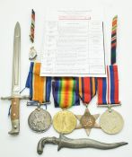 British Army WW1 medal pair comprising War Medal and Victory Medal named to 59658 Pte W.H.