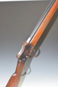W W Greener Greener's GP Gun Martini action 12 bore single barrelled shotgun with chequered grip and