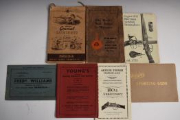 Seven gun catalogues Webley Sporting Guns, Arther Turner (Sheffield) Limited Sporting Gun and