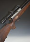 Unnamed Air Arms type .177 PCP air rifle with chequered semi-pistol grip, adjustable trigger, raised