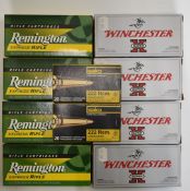 One hundred and ninety .222 rifle cartridges comprising seventy Remington Express, forty Sako