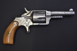 Hopkins & Allen Blue Jacket No.2 .32 five-shot single-action revolver with engraved frame,