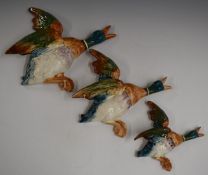 Three Beswick duck wall plaques