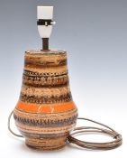 Bitossi retro table lamp decorated in the Sahara pattern, H31cm