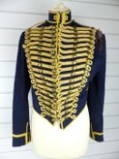 British Army Royal Gloucestershire Hussars other ranks full dress jacket of blue cloth, with