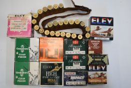 Over 200 various 12, 16 and 28 bore, .410 and 9mm Flobert shotgun cartridges including Eley No.3