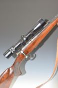 BRNO Model 2-E .22 bolt-action rifle with chequered semi-pistol grip, magazine, leather sling,