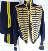 British Army Royal Gloucestershire Hussars other ranks full dress jacket of blue cloth, with