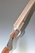 Joseph Birks Lightwood 12 bore side by side shotgun with engraved locks, trigger guard, underside,
