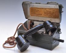 British Field Telephone set 'L' Mk1, serial number YA6989