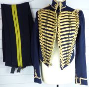 British Army Royal Gloucestershire Hussars other ranks full dress jacket of blue cloth, with