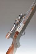 Unnamed .22 rook rifle with engraved locks, trigger guard, underside, top plate and thumb lever,